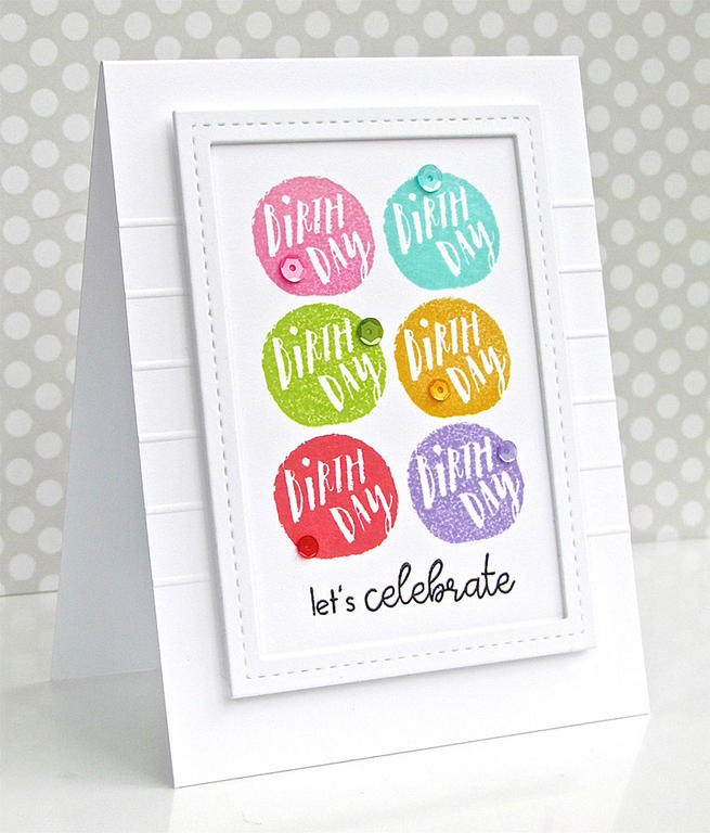 Stamps: Ways to Say: Birthday, Circled Symbols<br />
              Card stock: Stampers Select...
