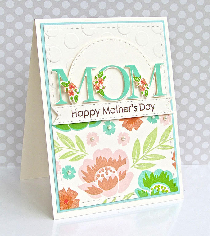 Stamps: Granâ€™s Garden, Botanical Letters, Keep It Simple: Mother<br />
Cardstock: Vintage...