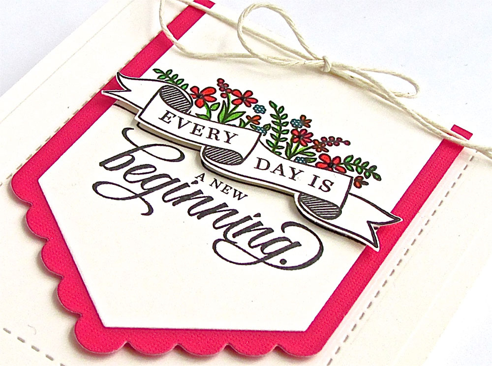 Stamps: Quoted: Start Again<br />
Card stock: Vintage Cream<br />
Ink: Versafine Onyx Black<br...