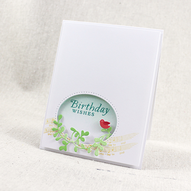 Stamps: Ivy &amp; Bloom, Songbirds - Papertrey Ink<br />
Cardstock: white<br />
Ink: Aqua...