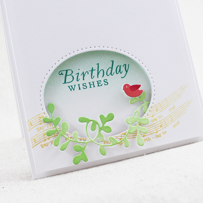 Stamps: Ivy &amp; Bloom, Songbirds - Papertrey Ink<br />
Cardstock: white<br />
Ink: Aqua...