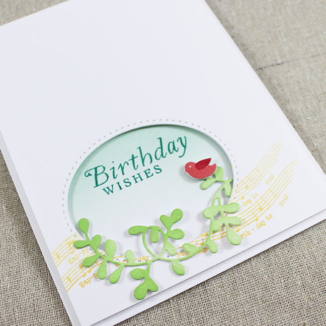 Stamps: Ivy &amp; Bloom, Songbirds - Papertrey Ink<br />
Cardstock: white<br />
Ink: Aqua...