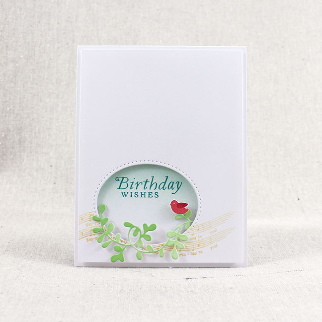 Stamps: Ivy &amp; Bloom, Songbirds - Papertrey Ink<br />
Cardstock: white<br />
Ink: Aqua...