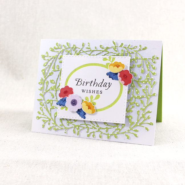 Stamps: Ivy &amp; Bloom - Papertrey Ink<br />
Cardstock: Green Parakeet Patterned Paper -...