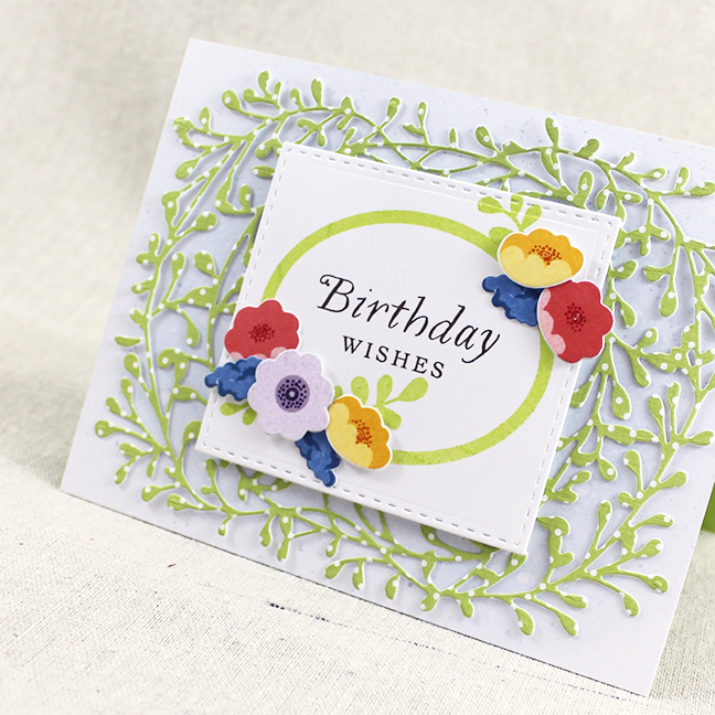 Stamps: Ivy &amp; Bloom - Papertrey Ink<br />
Cardstock: Green Parakeet Patterned Paper -...