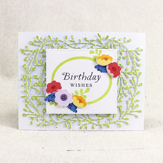 Stamps: Ivy &amp; Bloom - Papertrey Ink<br />
Cardstock: Green Parakeet Patterned Paper -...