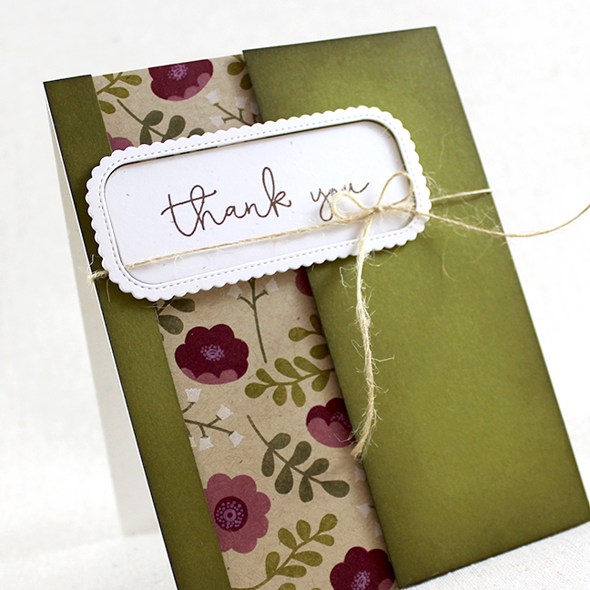 Stamps: Ivy &amp; Bloom, Keep It Simple: Thank You II - Papertrey Ink<br />
Cardstock: Classic...