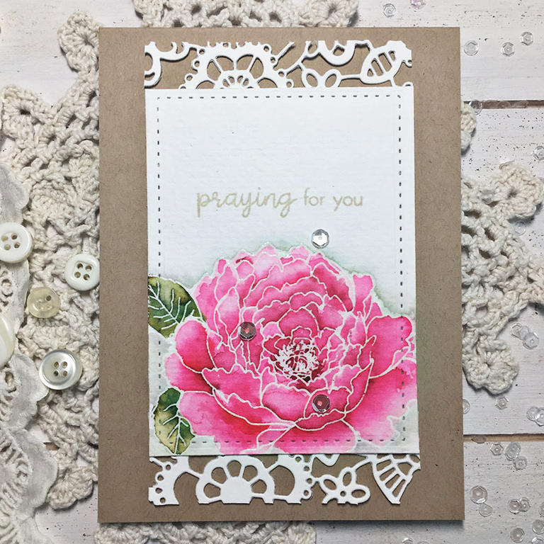 STAMPS: Ways to Say: With Sympathy, Especially You<br />
<br />
INK: Versmark (Tsukineko),...