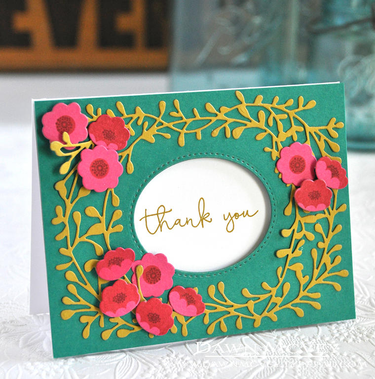 STAMPS: Ivy &amp; Bloom, Keep It Simple: Thank You II<br />
INK: Saffron Spice, Pure Poppy,...