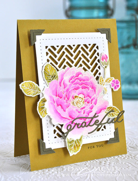 STAMPS: Especially You<br />
INK: Olive Twist, Versamark<br />
PAPER: Olive Twist, Saffron...