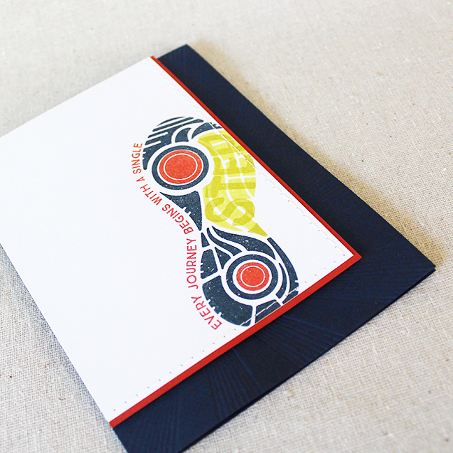 Stamps: Heart &amp; Sole - Papertrey Ink<br />
Cardstock: Dark Indigo, Terra Cotta Tile -...