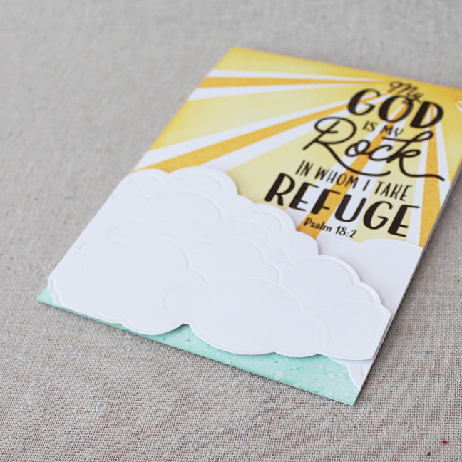Stamps: Year Of Psalms: May, Blue Skies - Papertrey Ink<br />
Cardstock: white<br />
Ink:...
