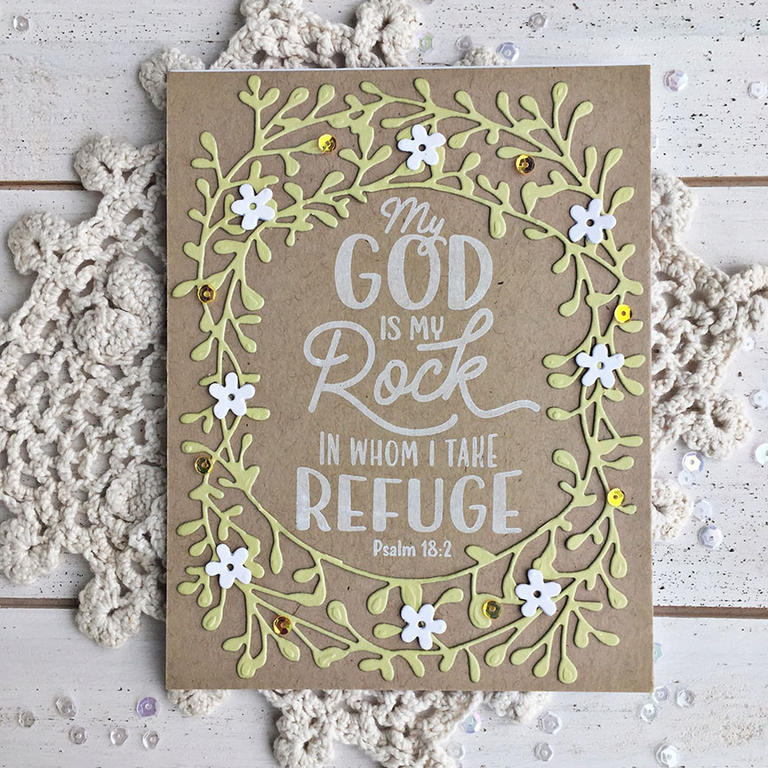 STAMPS: Year of Psalms: May<br />
INK: Fresh Snow<br />
PAPER: Stamperâ€™s Select White,...