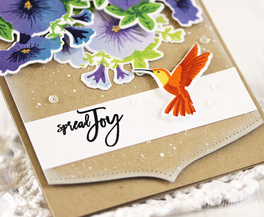 Stamps: Humming Along<br />
Ink:  True Black, Spring Rain, Blueberry Sky, Lilac Grace, Amethyst...