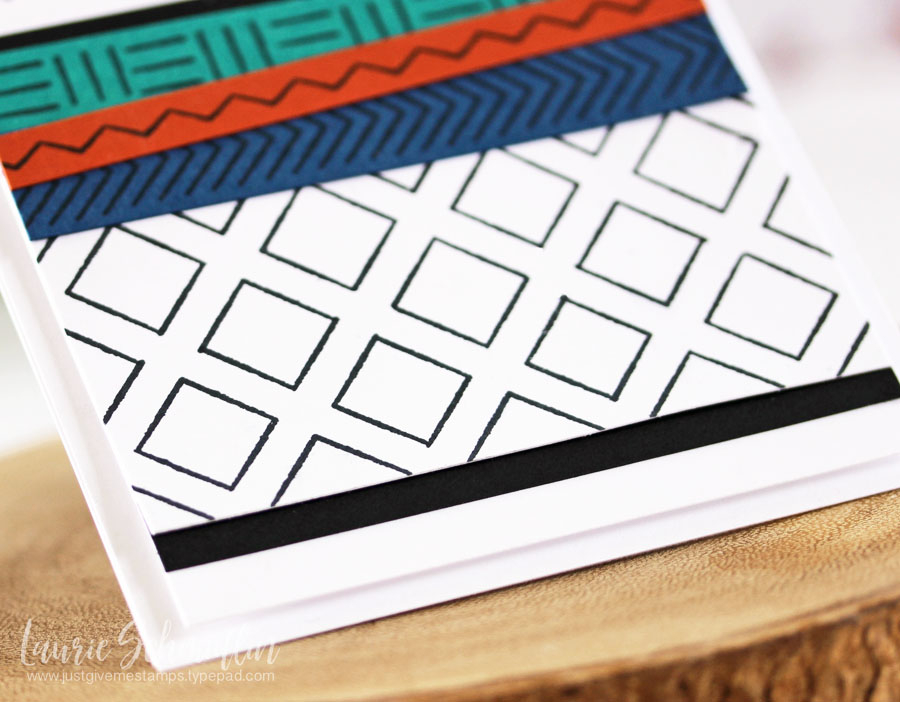 STAMPS: Textile Impressions<br />
INK: True Black<br />
PAPER: Stamper's Select White,...