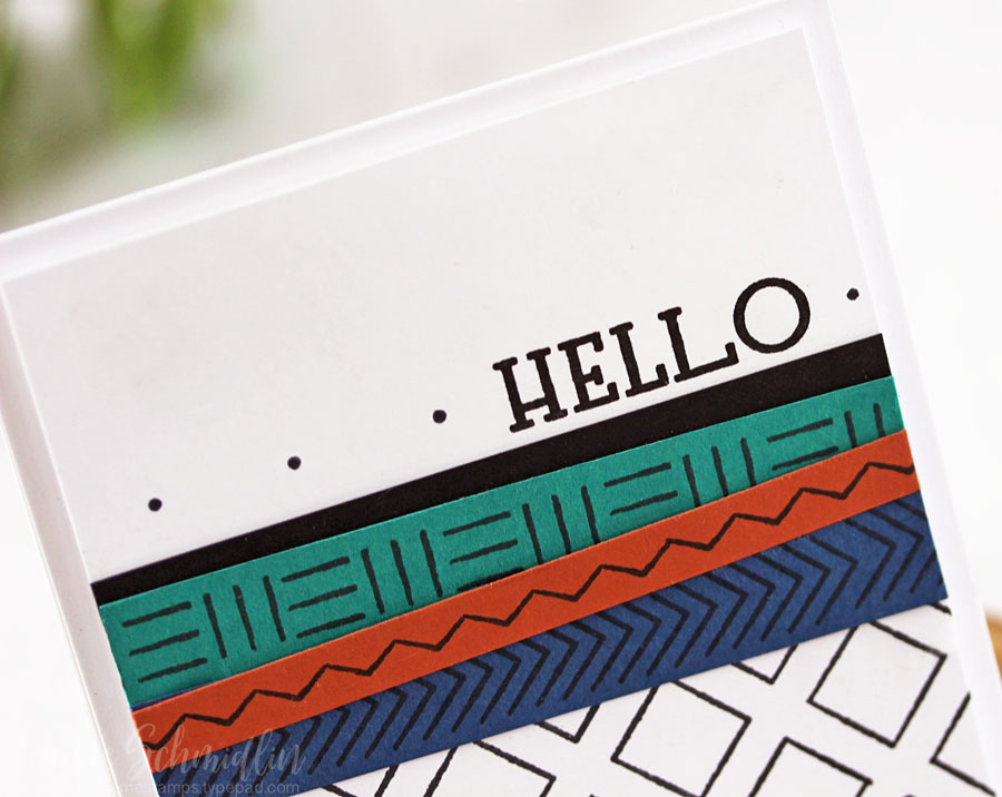 STAMPS: Textile Impressions<br />
INK: True Black<br />
PAPER: Stamper's Select White,...