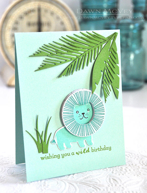 STAMPS: Jungle Buddies, Jungle Buddies Sentiments<br />
INK: Tropical Teal, Hawaiian Shores,...