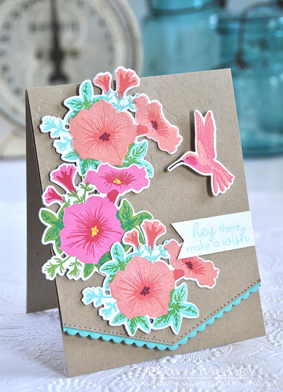 Paper: stamper&#039;s select white, kraft, hawaiian shores<br />
Stamps: Humming Along, Ways to...