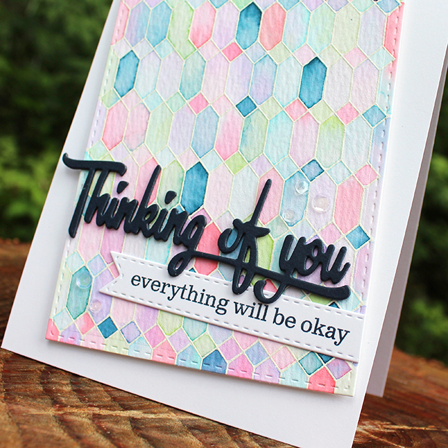 STAMPS: Cover Up: Diamonds, Keep It Simple: Okay<br />
CARDSTOCK: Dark Indigo, white, Ranger...