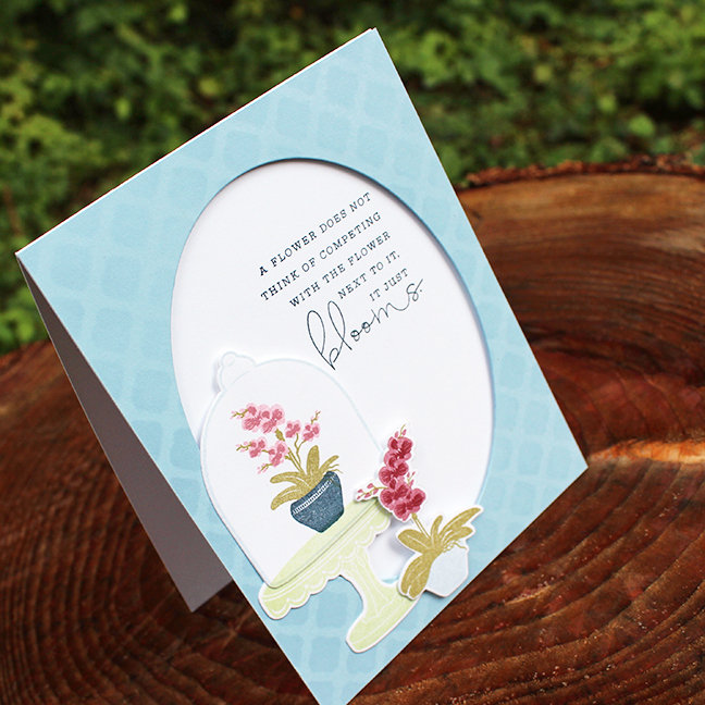 STAMPS: Cloche Quarters: Summer Fillers, Choose Joy<br />
CARDSTOCK: Spring Rain, white<br />...