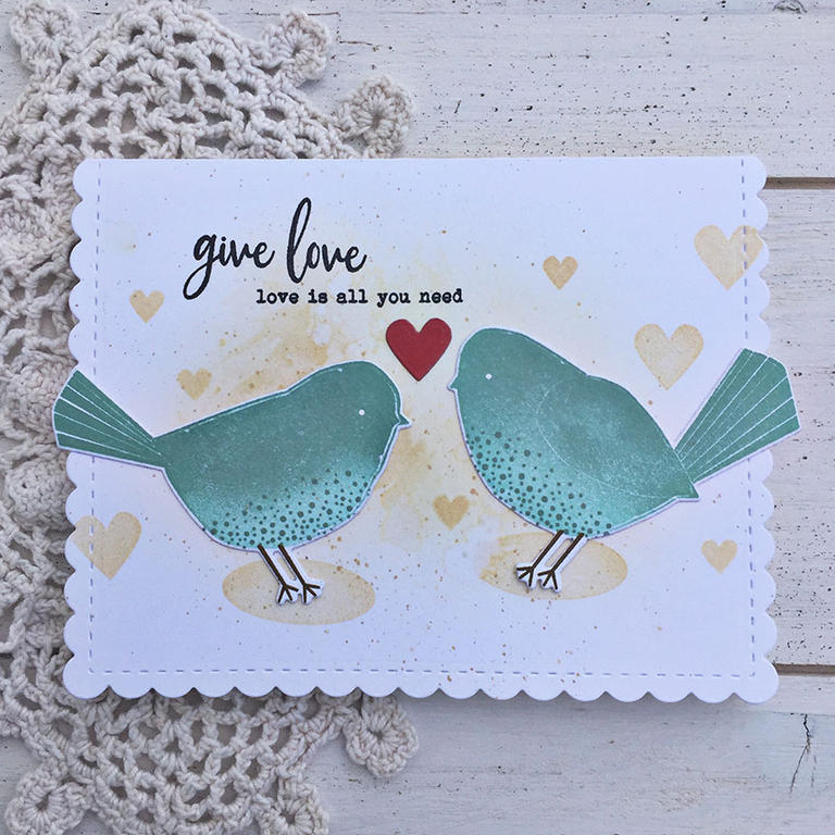 STAMPS: Give Love, In the Shadows<br />
<br />
INK: True Black, Fine Linen, Classic Kraft,...