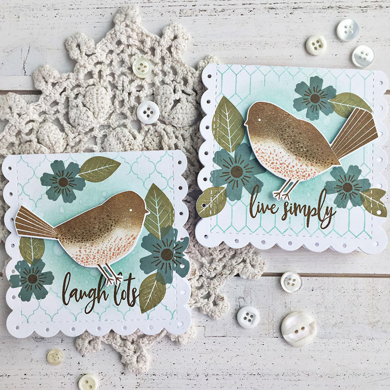 STAMPS: Give Love, Cover Up: Diamonds, Cover Up: Quatrefoil<br />
<br />
INK: Cocoa Bean, Aqua...