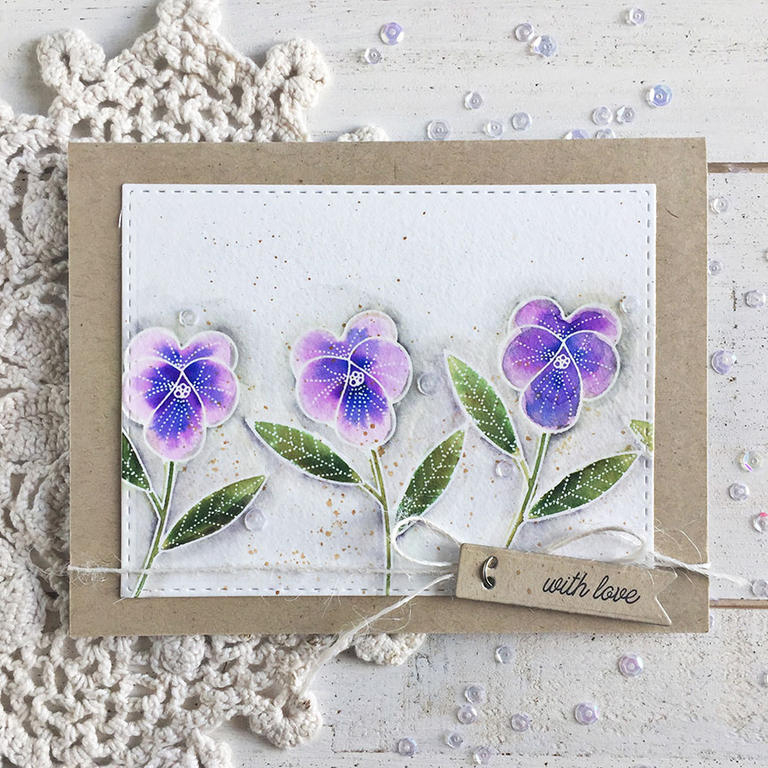 STAMPS: Stemmed Statements<br />
<br />
INK: True Black, Classic Kraft, Versamark<br />
<br...