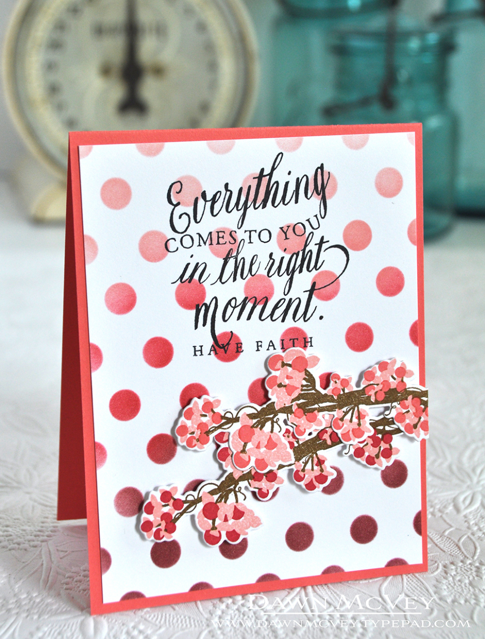 Dots-Right Moment<br />
STAMPS: Beautiful Berries: Autumn, Quoted: Right Moment<br />
INK: Pure...