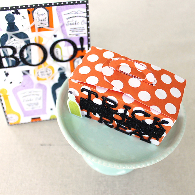 Stamps: Wicked Elixir<br />
Cardstock: True Black, Bitty Big: Orange Zest Paper, White<br />...