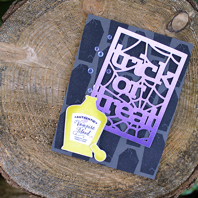 Stamps: Wicked Elixir, Haunted Headstones<br />
Cardstock: Smokey Shadow, Fresh Snow Linen,...