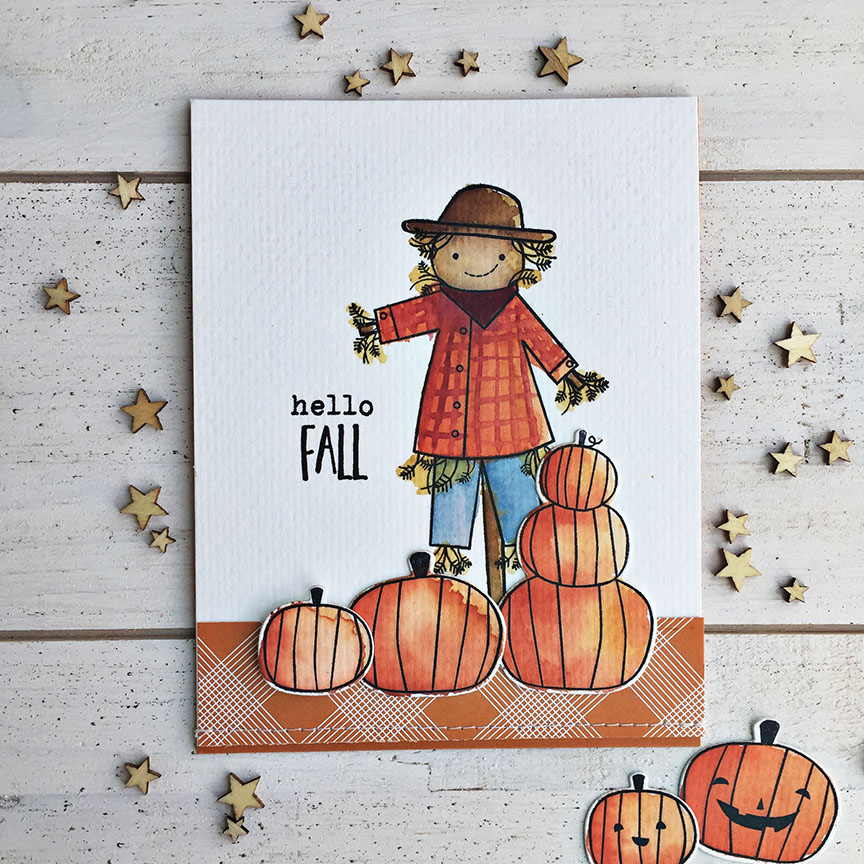 STAMPS: Autumn Scarecrow<br />
<br />
INK: Classic Kraft, Canyon Clay, Terracotta Tile, Cocoa...