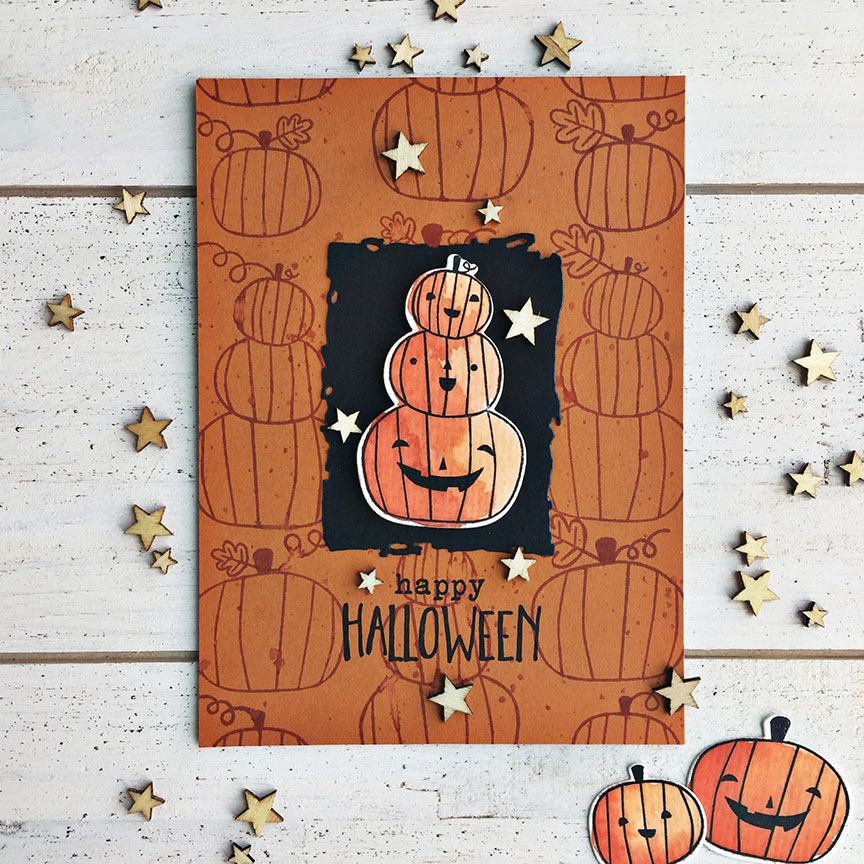STAMPS: Autumn Scarecrow<br />
<br />
INK: Canyon Clay, Terracotta Tile, Jet Black Archival...
