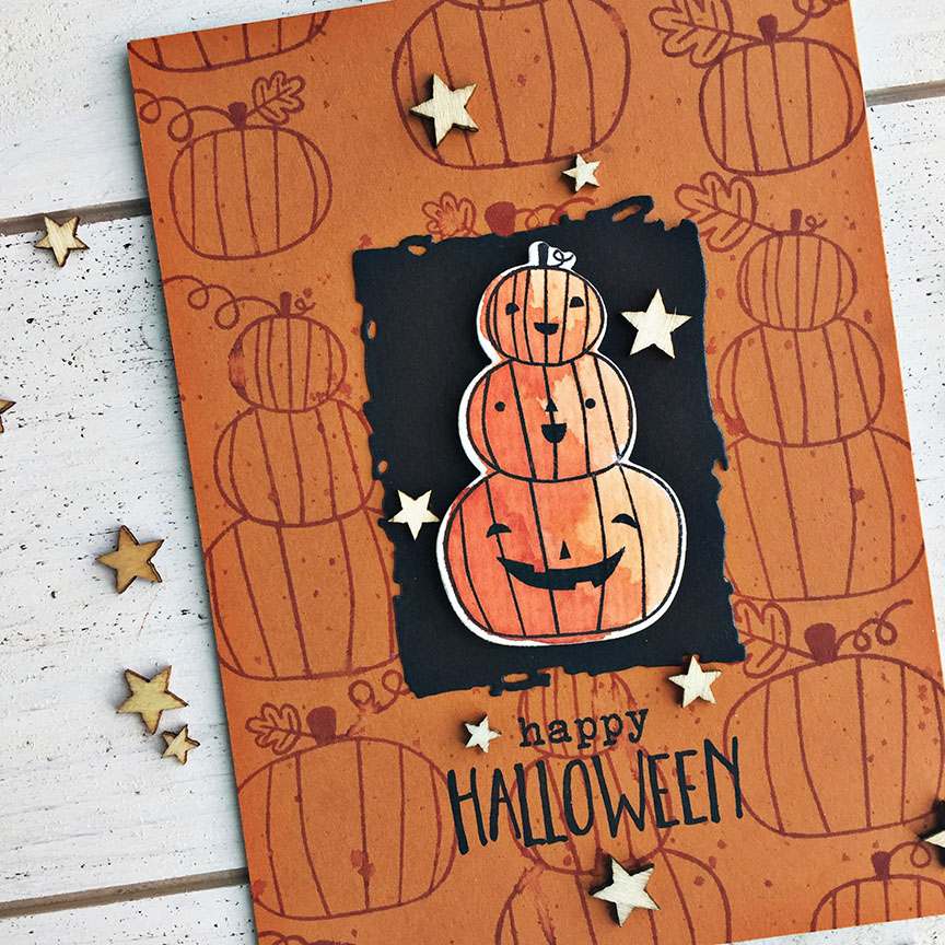 STAMPS: Autumn Scarecrow<br />
<br />
INK: Canyon Clay, Terracotta Tile, Jet Black Archival...