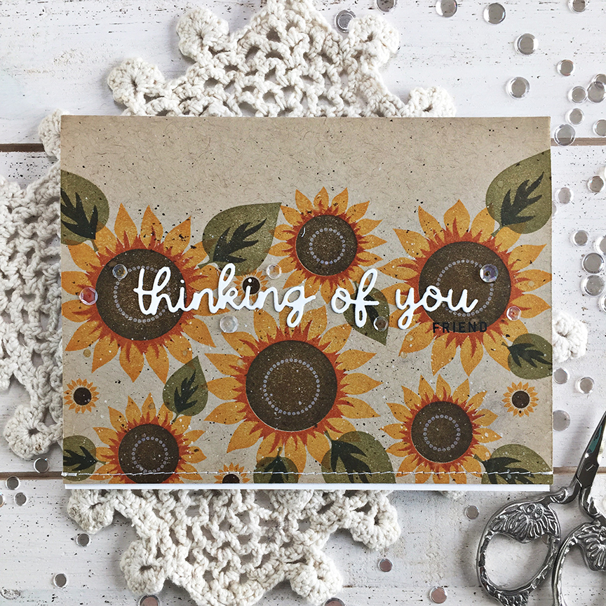 STAMPS: Sunflower Harvest<br />
<br />
INK: True Black, Fresh Snow, Summer Sunrise, Canyon Clay,...