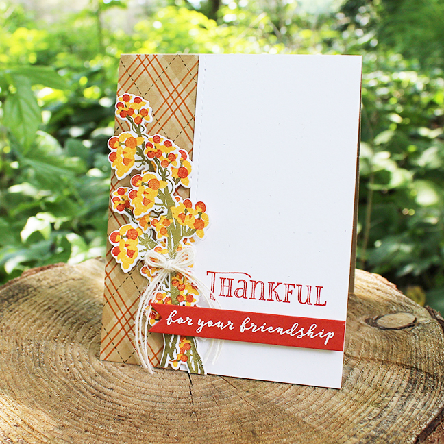 STAMPS: Beautiful Berries: Autumn, Plaid Builder<br />
CARDSTOCK: Rustic White, Classic Kraft,...