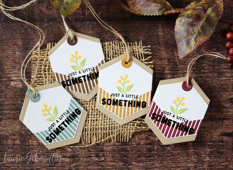 STAMPS: Bite Size Tags<br />
INK: Summer Sunrise, Green Parakeet, Cocoa Bean, Ocean Tides, Honey...