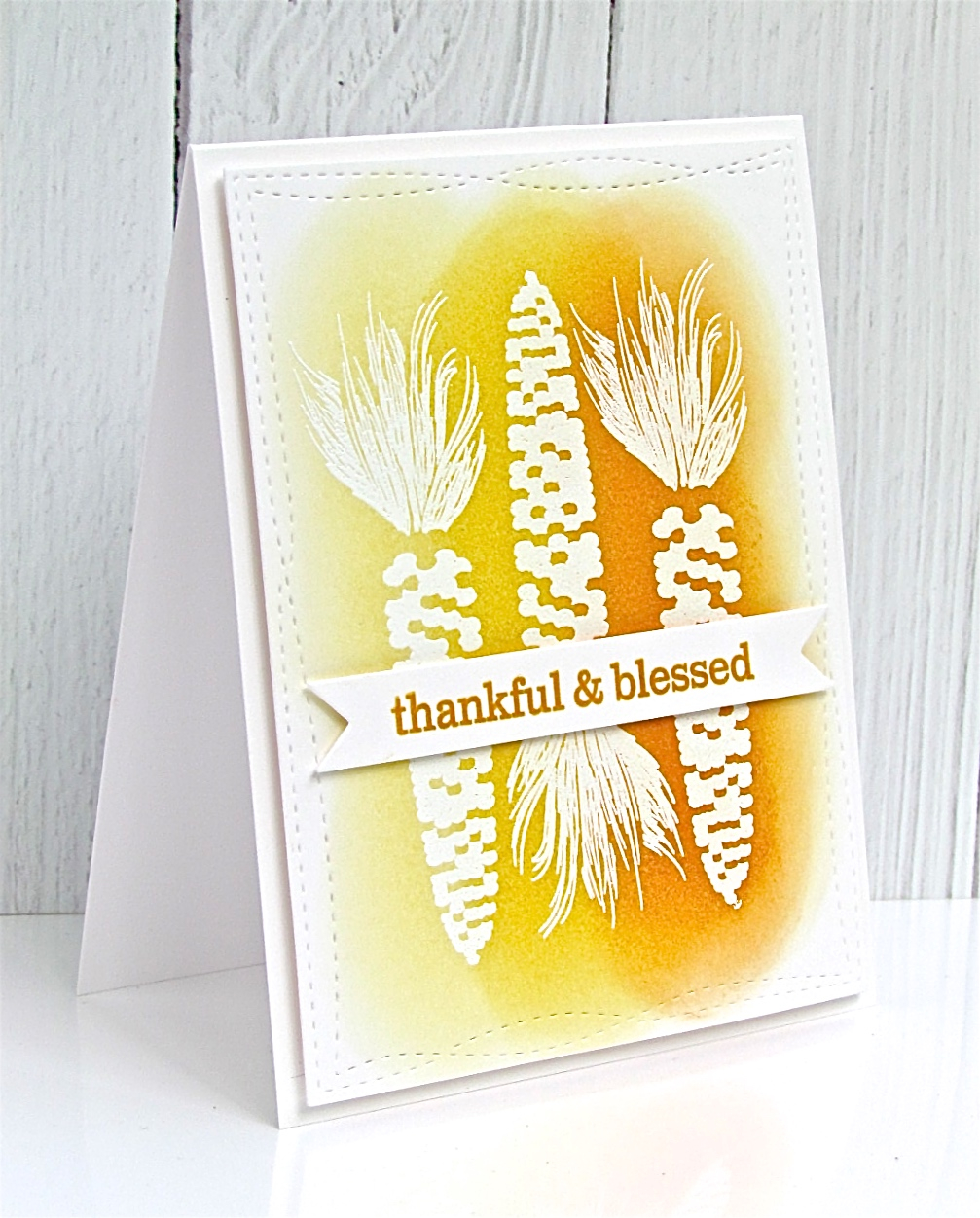 STAMPS: Kind Of Corny, Keep It Simple: Blessed<br />
INK:: Harvest Gold, Summer Sunrise, Orange...