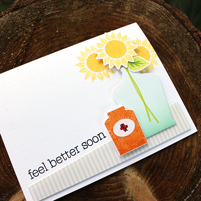 STAMPS: Wicked Elixir, Sunflower Harvest, Simple Alphabet, Keep It Simple: Get Well<br />...