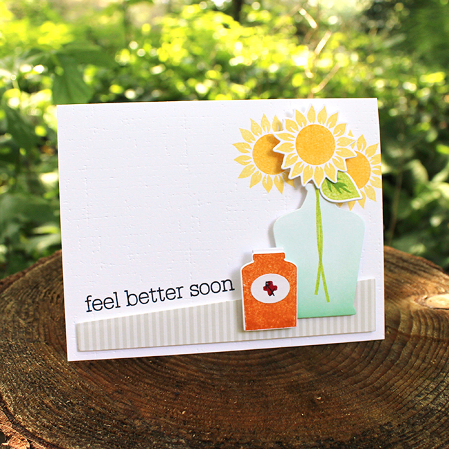 STAMPS: Wicked Elixir, Sunflower Harvest, Simple Alphabet, Keep It Simple: Get Well<br />...