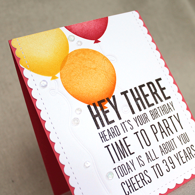 STAMPS: Hey Stacks, Invitation Basics<br />
CARDSTOCK: Berry Sorbet, White<br />
INK: Berry...