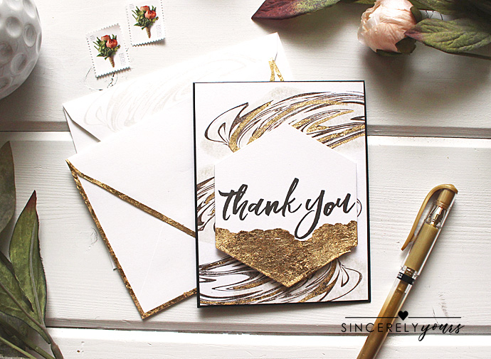 Use the gilding flakes in the Modern + Marbled kit two different ways. Video tutorial on my...