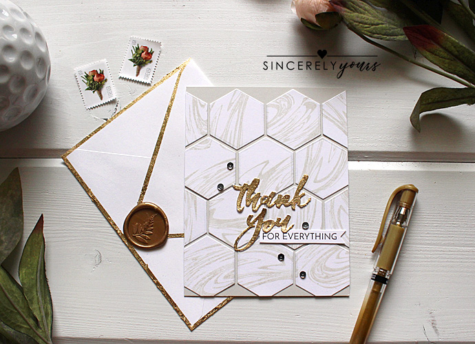 Featured project using Modern + Marbled. Full card video tutorial on my blog:...