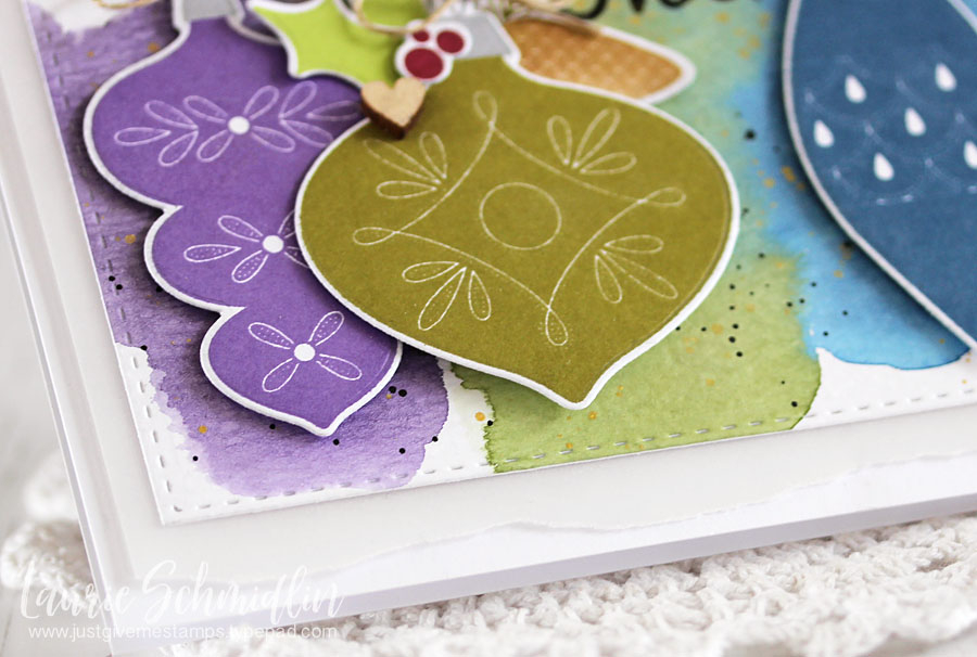 STAMPS: Brilliant Baubles<br />
PAPER: Stamper&#039;s Select White, Vellum Cardstock, Watercolor...