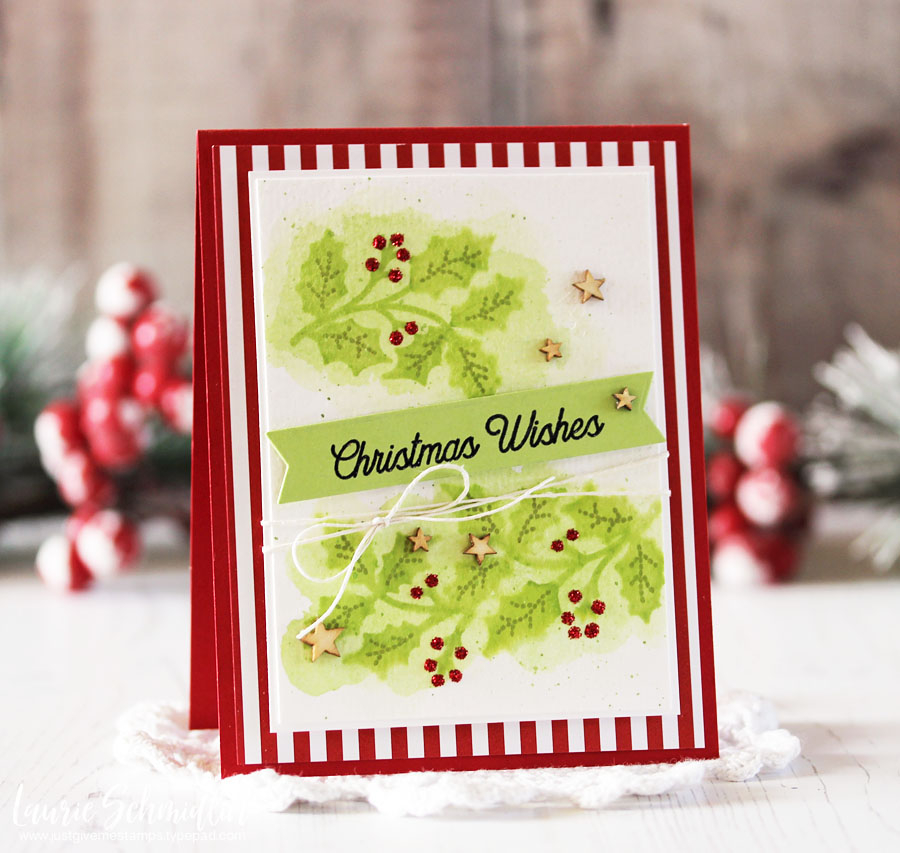 STAMPS: Cutaway Tags: Winter<br />
INK: Green Parakeet, Ripe Avocado, Veramark<br />
PAPER:...