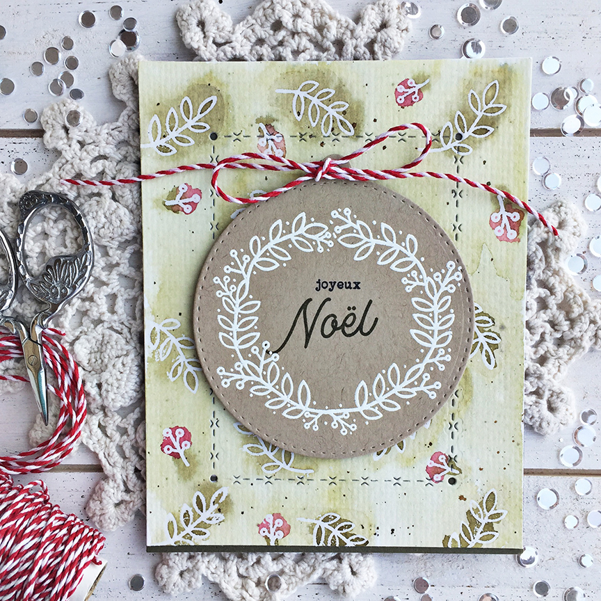 STAMPS: Berry Wreath<br />
<br />
INK: True Black, Prairie Grass, Olive Twist, Scarlet Jewel,...