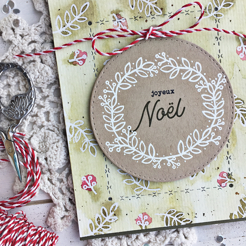 STAMPS: Berry Wreath<br />
<br />
INK: True Black, Prairie Grass, Olive Twist, Scarlet Jewel,...