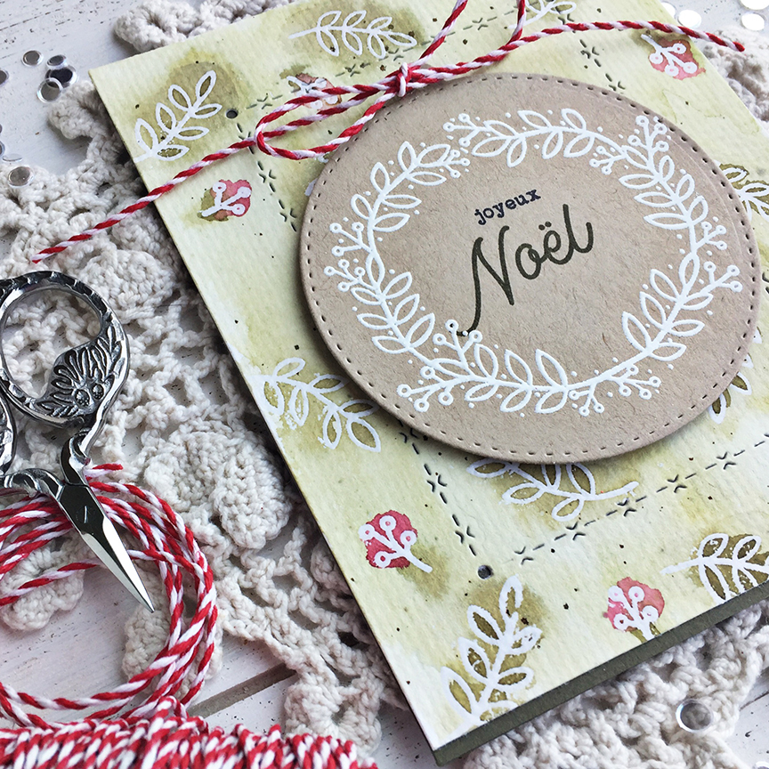 STAMPS: Berry Wreath<br />
<br />
INK: True Black, Prairie Grass, Olive Twist, Scarlet Jewel,...