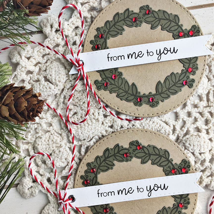 STAMPS: Berry Wreath, Ways to Say: Just For You<br />
<br />
INK: True Black, Olive Twist<br />...