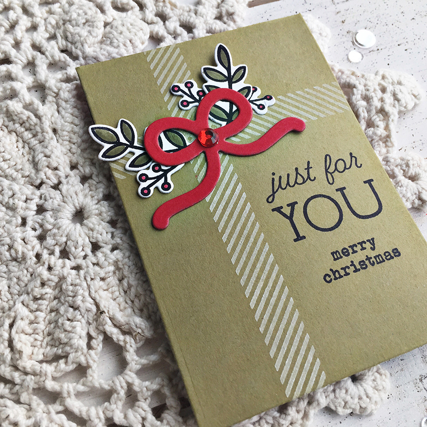 STAMPS: Gift Card Cozy Sentiments, Berry Wreath<br />
<br />
INK: True Black, Fresh Snow, Pure...