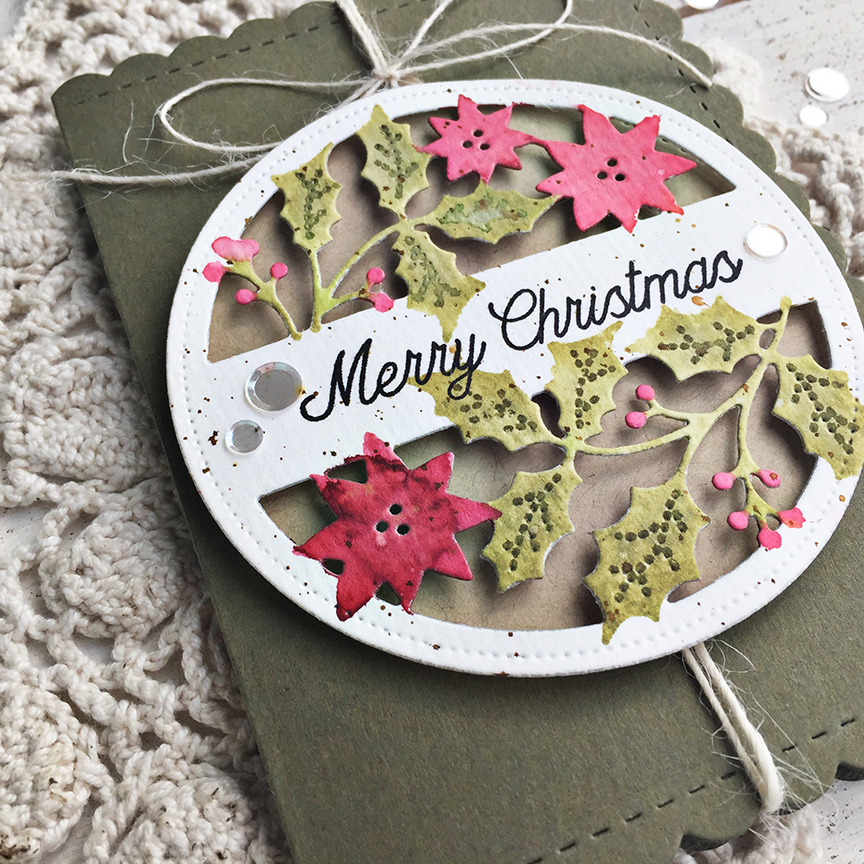 STAMPS: Cutaway Tags: Winter<br />
<br />
INK: True Black, Prairie Grass, Olive Twist, Pure...